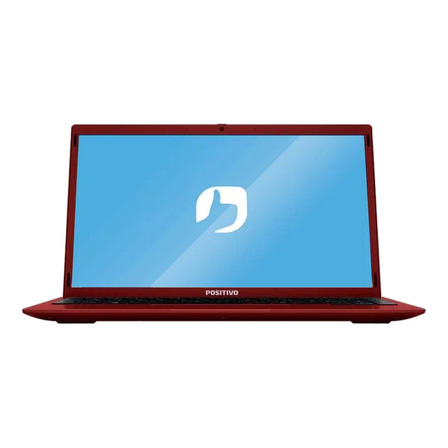 Notebook Positivo Motion Q464C vermelha 14.1", Intel Atom Z8350  4GB de RAM 64GB SSD, Intel HD Graphics (Cherry Trail) 1366x768px Windows 10 Home