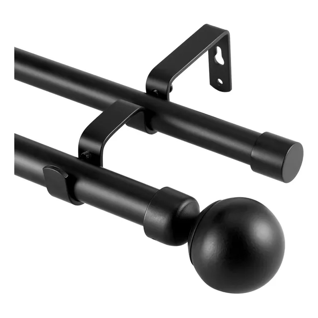 Tubo Doble De Cortinero Expandible A Maximo 3.3m De Metal