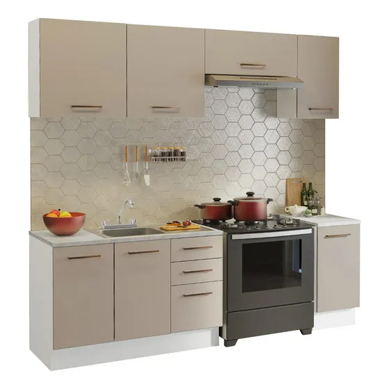 Cocina Integral Modular Luna Madesa 240cm Con Acessorios Bc