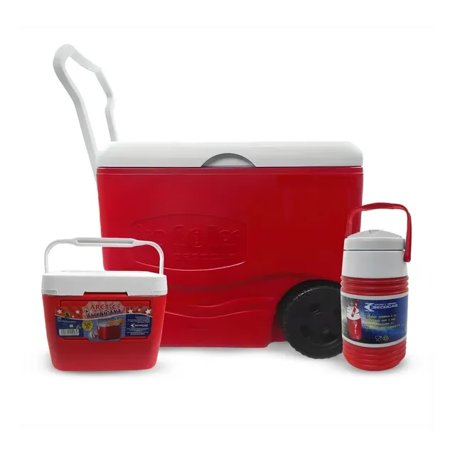 Cava Playera Ice Roller 40lt + Termo 2l Decocar + Cava 5.6lt