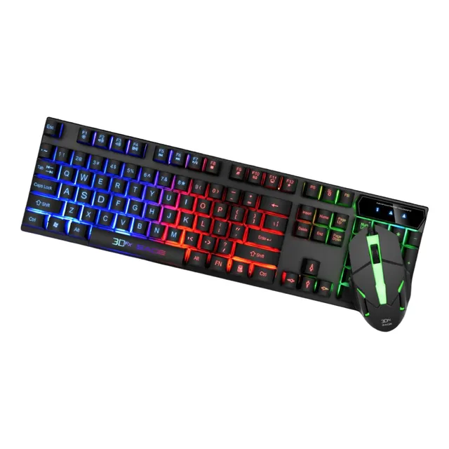 Kit Teclado Gamer Retroiluminado + Mouse De Precisión Juegos
