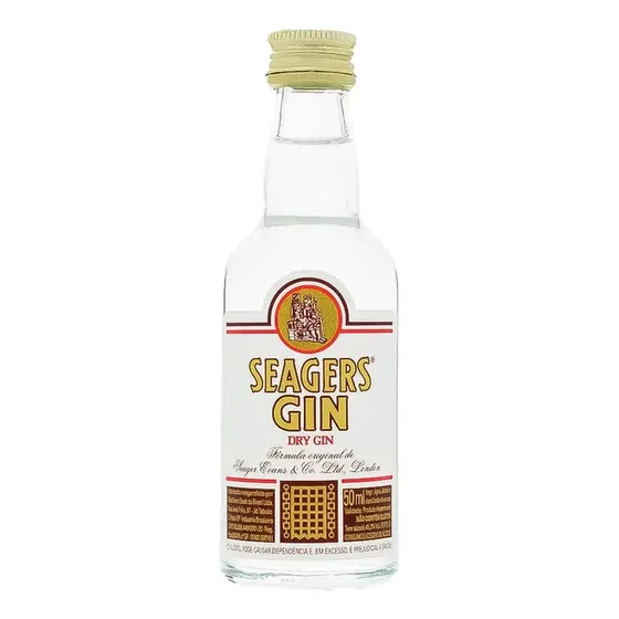 Gin Seagers Miniatura Dry Garrafa 50ml 45,3% Álcool Brasil