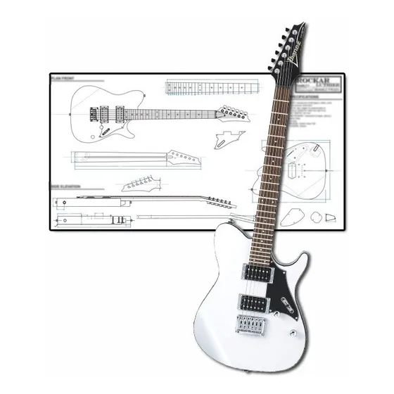Plano Para Luthier Ibanez Fr320 (a Escala Real)