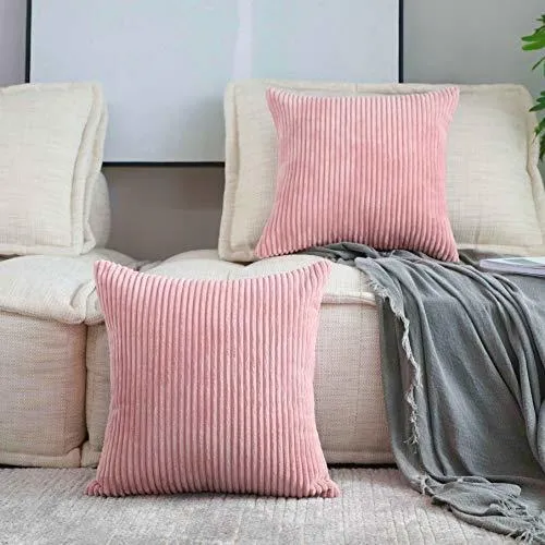 Casa Brillante Rosa Tira Almohadas Para Sofá Euro 6wh8k