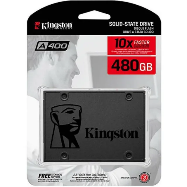 Disco Sólido Interno Kingston Sa400s37/480g 480gb