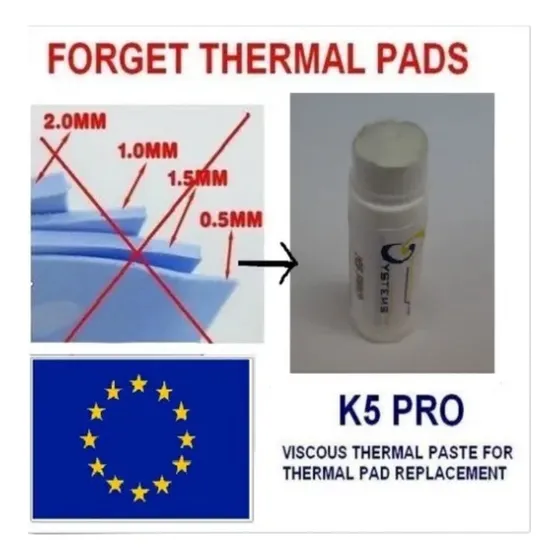 Thermal Pad Em Pasta, Thermal Pad 20gr K5 Pro