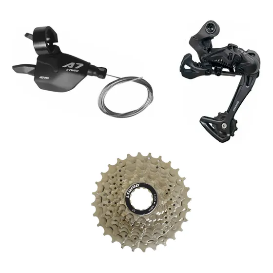 Grupo Transmisión Rural 1x10 Ltwoo Shifter Cambio Piñon 10v