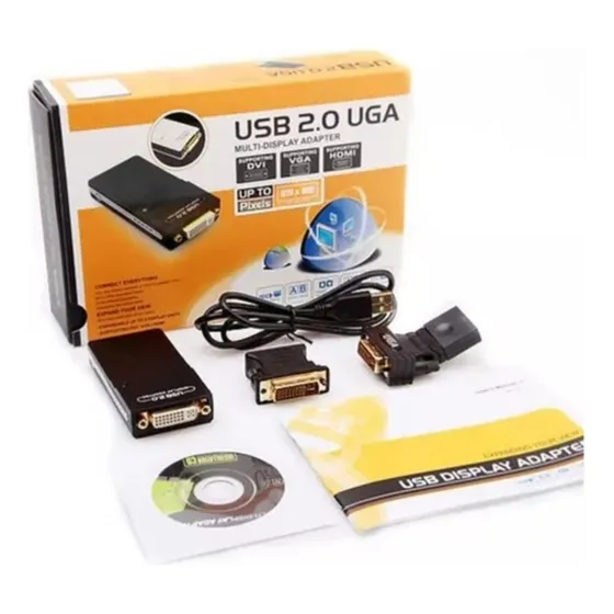Adaptador Usb 2.0/3.0 Uga Multi-display - Dvi P/ Hdmi E Vga