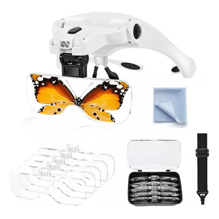 Lentes Lupa Luz Led Para Microblading, Pestañas, Manicura Lentes Lupa Luz Led Para Microblading, Pestañas, Manicura