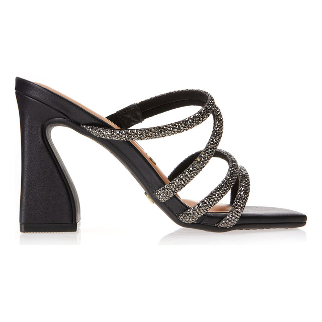 Tamanco Feminino Salto Alto Strass Vizzano Tamanco Feminino Salto Alto Strass Vizzano