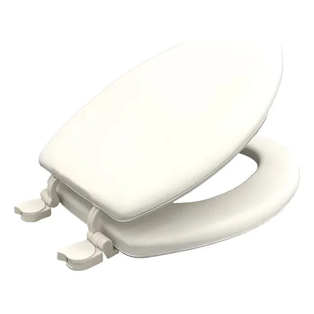 Tapa Y Asiento De Wc Acojinados Alargado Taza Baño Blanco