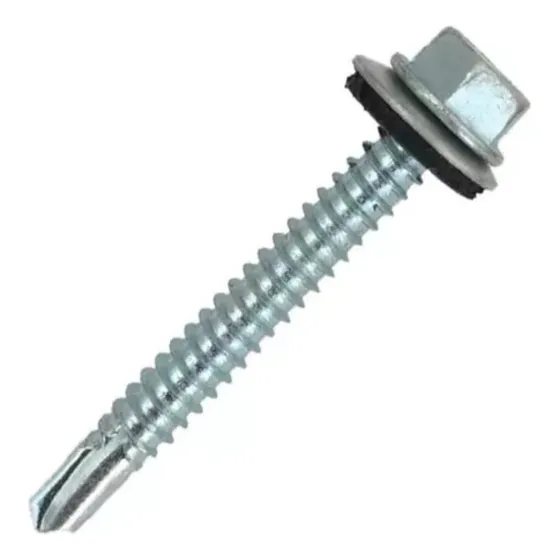 Tornillo Hexagonal Punta Broca 12x2 Con Golilla 500 Und