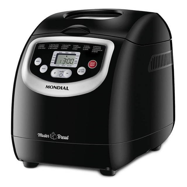 Panificadora Npf-53 Master Bread 700w De Potência Cor Preto Mondial 220v Panificadora Npf-53 Master Bread 700w De Potência Cor Preto Mondial 220v