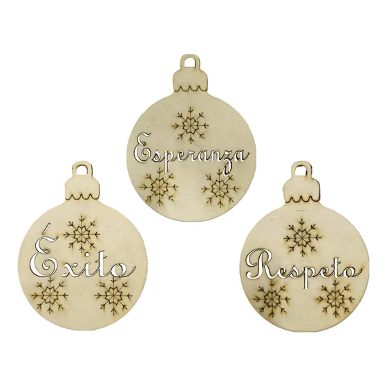 Esferas Navideñas 12 Deseos Navideños Regalos Navidad!