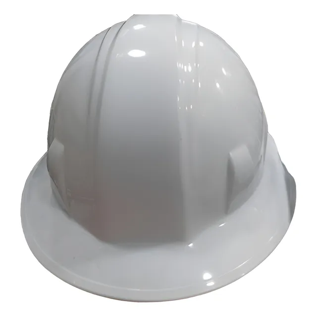 Casco De Ponchera Blanco Y Rojo 