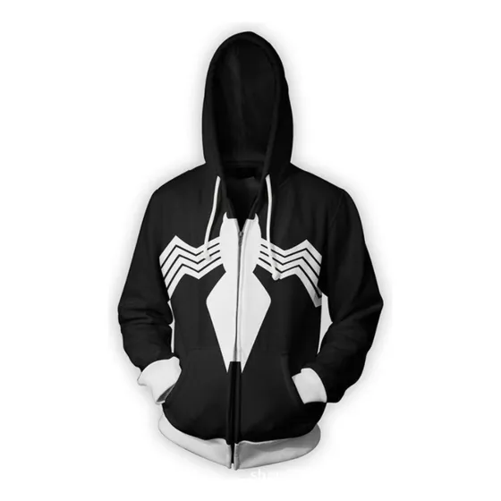 Disfraz De Spiderman De Halloween Sudadera Con Capucha De Ma