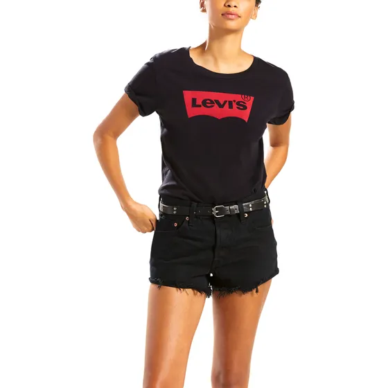Polo Mujer Lisa Negro Levis 17369-0466