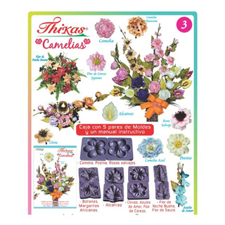 Moldes Para Flores De Foamy Camelias Con 5 Pares De Moldes Moldes Para Flores De Foamy Camelias Con 5 Pares De Moldes