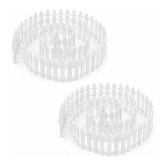 Buytra 2 Unidad Valla Jardin Hada Miniatura 40 Largo Madera