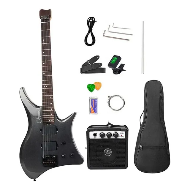 Guitarra Electrica Sin Cabeza Ligera Accesorios Amplificador