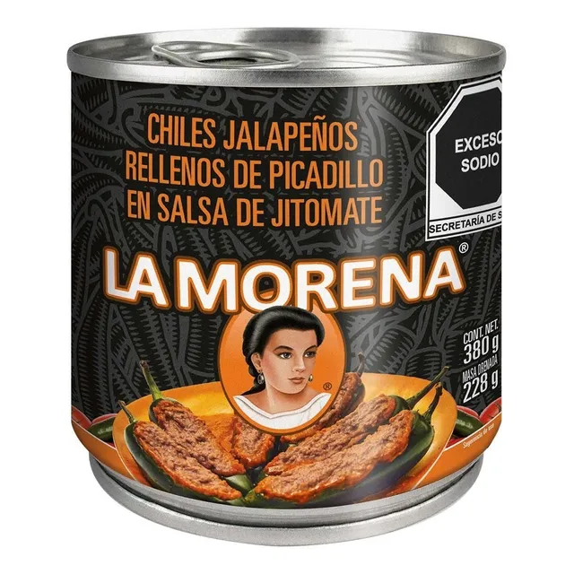 La Morena Chiles Jalapeños Rellenos De Picadillo (2pz)