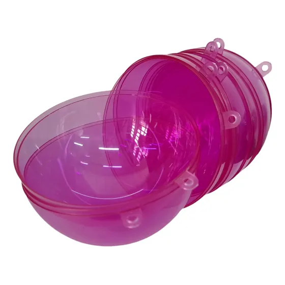 Bolas Navideñas 7cm Personalizable Transparente Encastrable