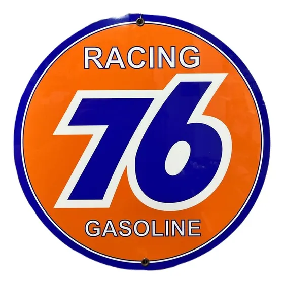 Letrero Metálico Decorativo Racing 76 Gasoline