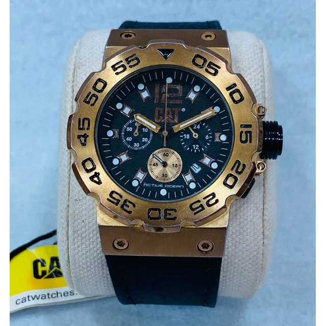 Reloj Caterpillar D219 Chronograph Correa Cuero 