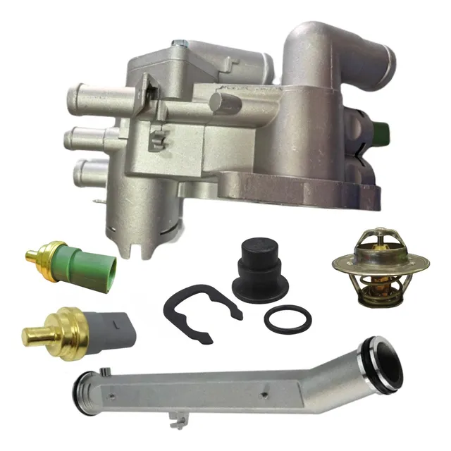 Porta Termostato Aluminio Completo Vw Gol Trend Voy Fox Sur 