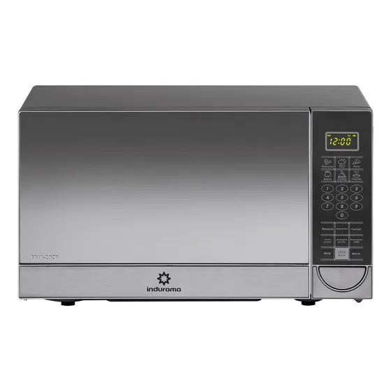 Microondas Indurama Mwi-20cr Plateado Digital 20l