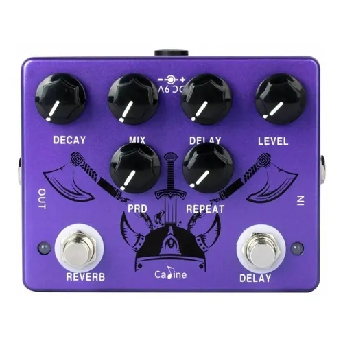 Pedal Guitarra Flamma Reverb E Delay Ekoverb Fs22 Cor Bordô