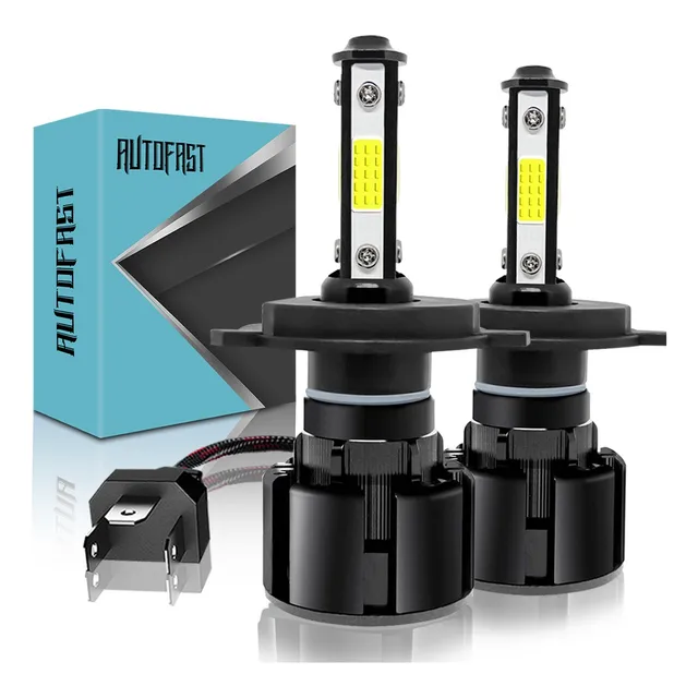 Kit De Focos Led De 4 Lados H4 H13 9007 9004 Para Luz 6000k