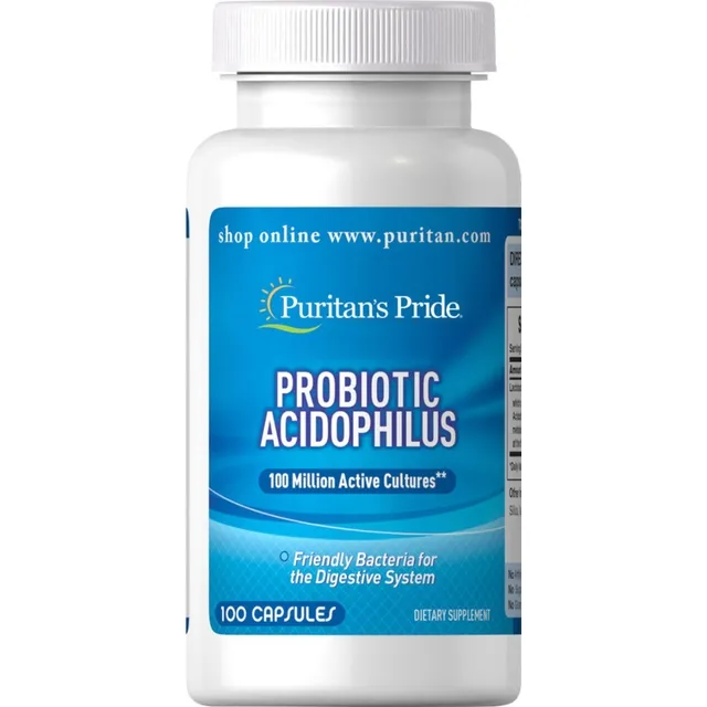 Probiotic Acidophilus 100 Millon Puritan's 100 Table Sabor Sin Sabor