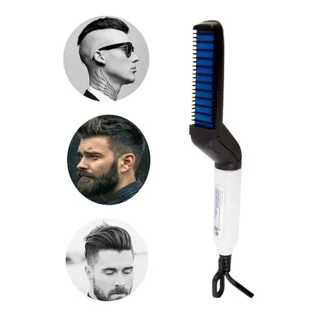 Peina Modelado Alisador Cepillo Plancha Barba Cabello Hombre