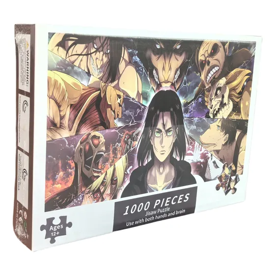 Rompecabezas Attack On Titan 1000 Piezas Puzzle Juegos 70*50