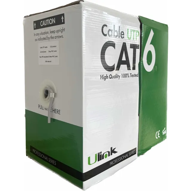 Cable De Red Utp Cat6 23 Awg Caja De 305 Mts