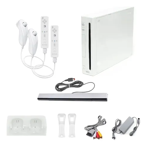 Nintendo Wii RVL-001 USA 512MB Standard cor branco - Excelente