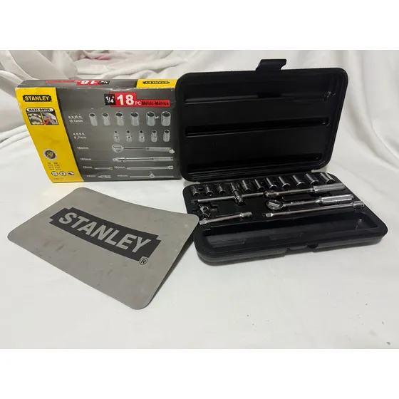 Herramienta Juego De Dados Y Ratchet 1/4 Stanley Nuevo