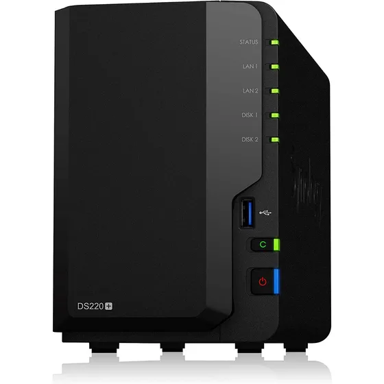 Nas Synology Ds220+ 2 Bahía 8tb Hd 2gb Ddr4 Con 2 Hdd De 4tb