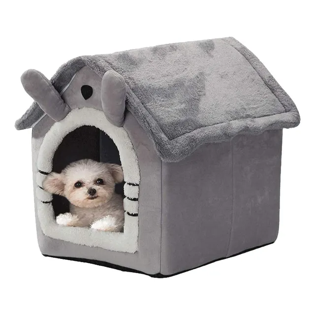 Cucha Cama Casa Perro Gato Mascotas Casita Peluda 35x45x50cm
