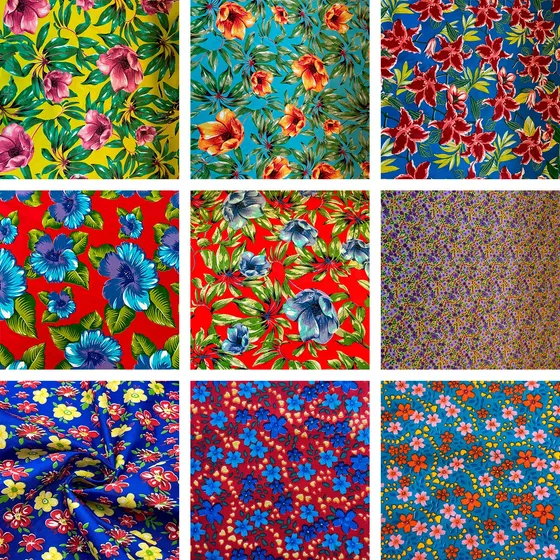 Tecido Chita Estampado 5,00 X 1,50 Metros 100% Poliester