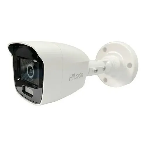 Câmera De Vídeo Segurança Hilook Bullet 2mp Fhd Thc-b127-p 2.8mm Visão Noturna Cor Branca