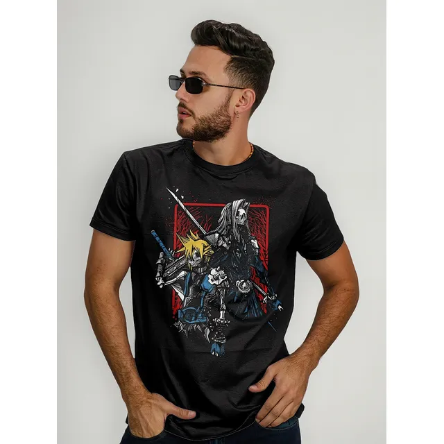 Remera Final Fantasy 7 Skull Cloud Strife Sephiroth