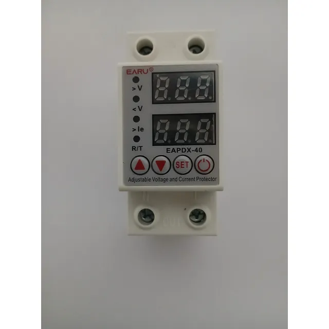 Protector De Voltaje Ajustable 220 Vac, 40a, Con Indicación