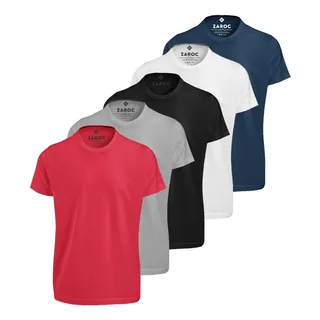 Kit 5 Camiseta Manga Curta Masculina By Zaroc Kit 5 Camiseta Manga Curta Masculina By Zaroc
