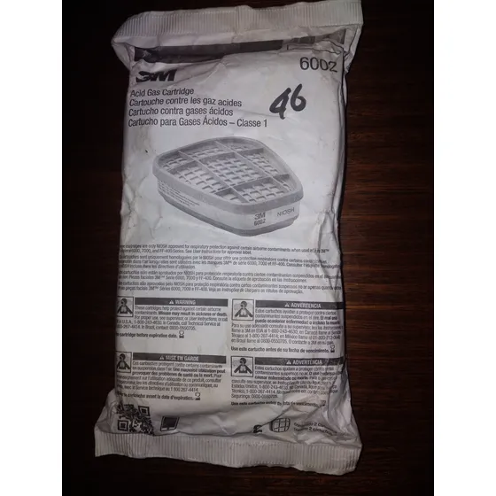 Par De Filtro 3m Contra Acidos  6002 Para Mascaras Full Face