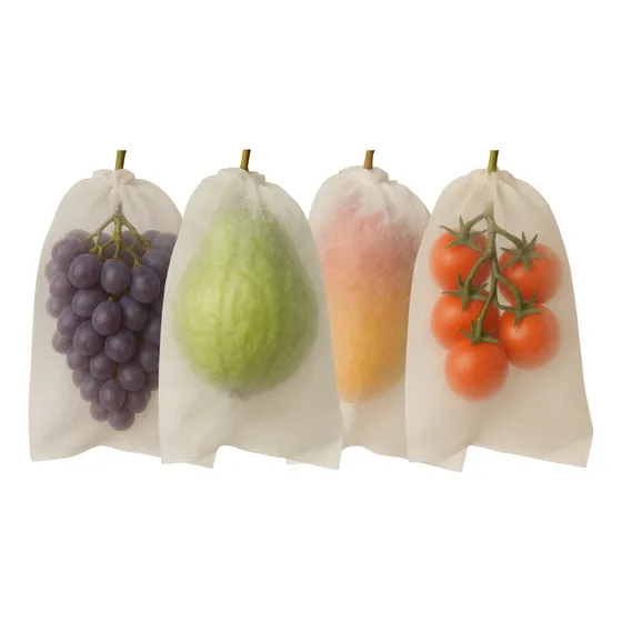 Sacos Agro Tnt C/ Elástico18x22cm Proteção Frutas 100un