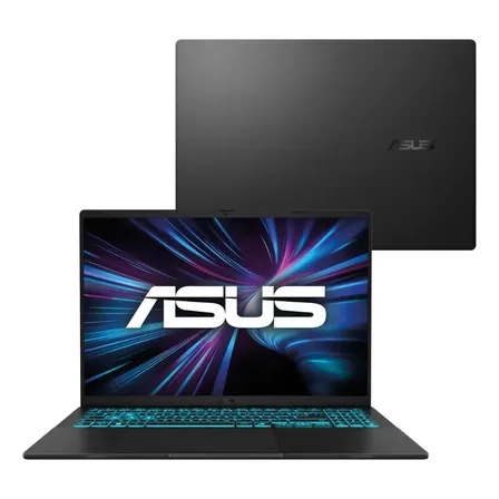 Notebook Asus V16 V3607vu Nvidia Rtx 4050 Intel Core 5 210h 16gb Ram 512gb Ssd Linux Keepos Tela 16  Led Nível Ips 144hz Preto - Rp354 Matte Black
