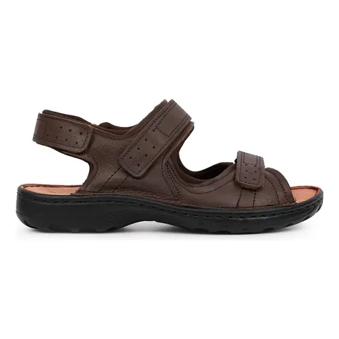 Sandalia Cuero Hombre Briganti Zapato Abrojo - Hcsd01313