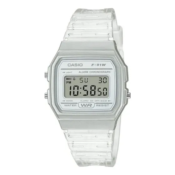 Reloj Digital Casio F91w Resistente Al Agua Cronómetro Alarm